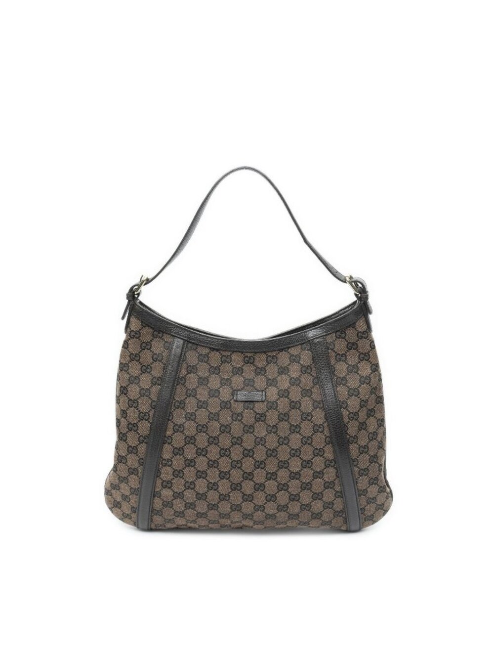 Gucci Large GG Shoulder Hobo Dark Brown Canvas